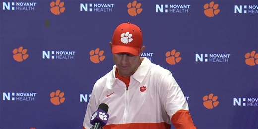 Head coach Dabo Swinney's opening statement at press conference after loss to SMU
