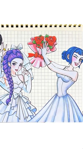 KPop Demon Hunters Sticker Book DIY 💥 Best friends Mira and Zoey