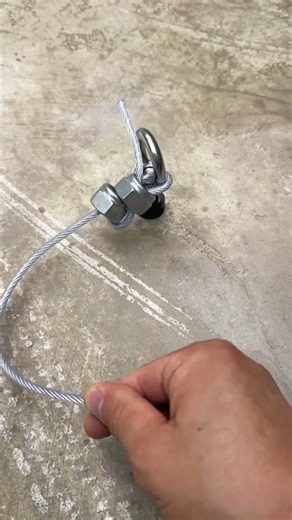 Learn This Strong Wire & Nut Bolt Knot 🎉 Metalwork DIY 👍 #craft #handmade #skills
