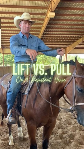 Do you have...? a resistant horse? Does your horse pull against you when you pull? Did you know your can use a horses resistance against them? 🤔🐴 Here's a tip; try lifting on the resistant horse vs. pulling on a resistant horse. Watch as Byron explains this concept; let us know if this has made a difference for you! Byron operates a full time training operation out of his Weatherford, TX residence. He offers a first rate training program where he specializes in reined cow horses but works with