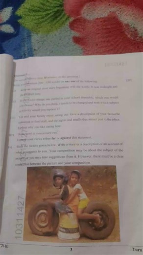 Class 10 icsc english language paper very hard 2025