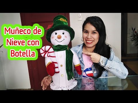 How to Make a Snowman from a Bottle/Easy and Inexpensive Christmas Decoration