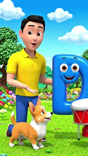 Fun Phonics for Kids | Dog, Drum, Duck 🦆 #Shorts