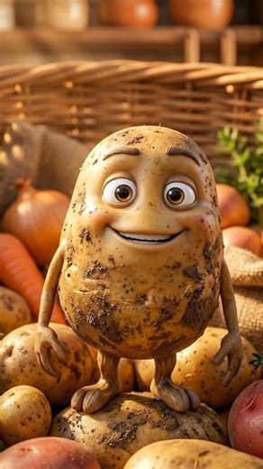 Talking Carrot & Potato Meet the Angry Knife 🔪🥕🥔 | Funny Animated Kitchen Story #ai #cartoon