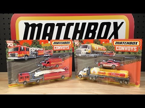 Matchbox 2023 Convoy; Shell Western Star and MBX Mega Ton Fire Truck.