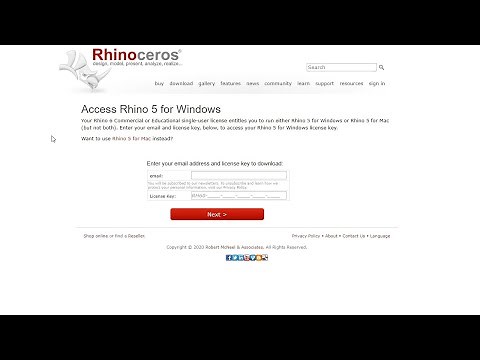 Obtaining a Rhino 5 License