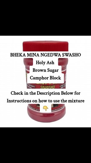 Traditional Healing Instructions: Holy Ash, Brown Sugar, Camphor Block