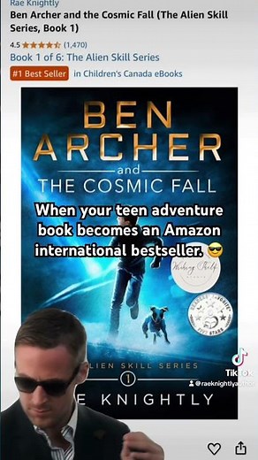 When your teen adventure book becomes an Amazon international bestseller. 😎