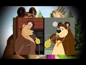 Masha and the Bear Five Little Monkeys Jumping on the Bed Nursery Rhymes