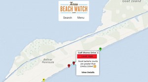Fecal bacteria levels elevated on the Bolivar Peninsula