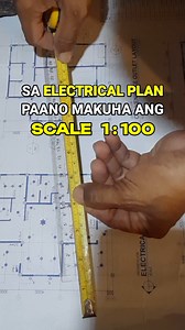 Sa Electrical Plan Paano Makuha ang Scale 1 : 100 #tips #electricianscreativediaries | Electrician's Creative Diaries