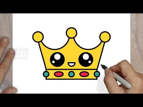 How to Draw a Cute Crown – Easy King & Queen Drawing for Kids!