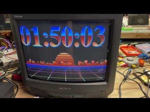 Vaporwave Dali Clock on Feather ESP32 v2 @adafruit @johnedgarpark #adafruit