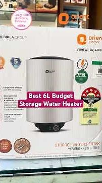 Orient Maverick+ 6L Storage Water Heater 5-Star Efficiency #shorts #orient