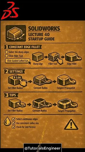 SOLIDWORKS #LECTURE 40 BEGINNER: #solidworks #eduction #3D #Drawing #academy @TutorialsEngineer