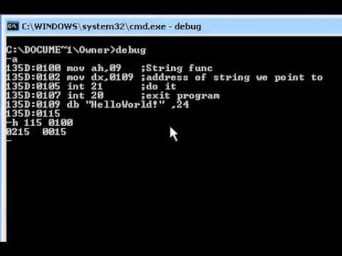 16 bit Assembly Hello World Tutorial