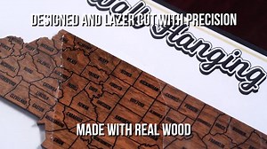 Ohio County Map Wall Hanging - Crafted From Cherry or Maple Wood - Etsy