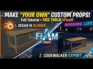 MAKE YOUR OWN CUSTOM PROPS FOR FIVEM! (Full Tutorial) #fivem
