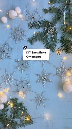 DIY Beaded Snowflake Ornaments Tutorial