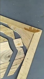 The Easiest Way to Fit Curved Corners! 🪵✨#carpentrytricks #woodworkinghacks #diycrafts