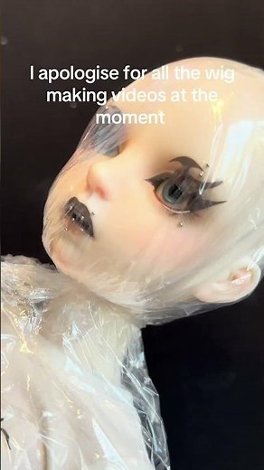 BJD and Doll wig tutorial #bjd #doll #bjdhobby #diy #wig #hobby #craftideas #crafting #tutorial