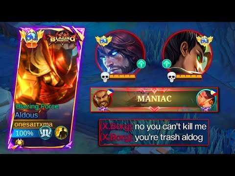 SUPREME ALDOUS AGAINST THIS BUFFED TRASHTALKER ENEMIES IN RANKED!!!🔥 (don't underestimate aldous)