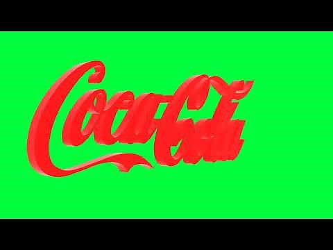 Coca-Cola (Coke) Green Screen Logo Loop Chroma Animation