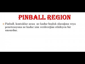 19 PINBALL REGION ANSYS (KONTAK AYARLARI)