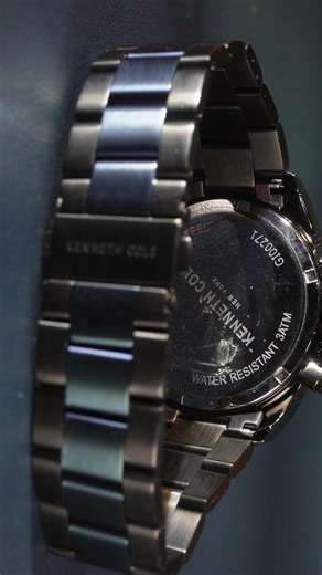 Kenneth Cole Quartz Chronograph Blue dial Stainless Steel Strap Watch for Men @anilandsons