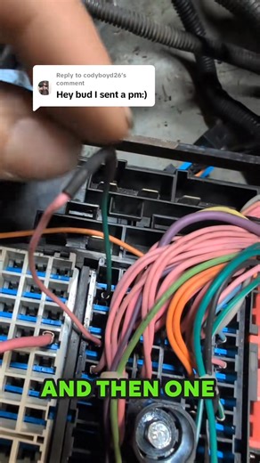 Replying to codyboyd26 regarding your PM. Cody asked if I can identify the wires used a little better so here you go. how to get your LS running on a stand with exact pins I used on the back of the fuse box to get your gen3 Drive by wire LS running on a stand or in your swap with the stock harness and fuse box. #LS #TikTokAutoCampaign #vroomvroom #chevy #DIY #lswiring #CarMechanic #techtips #lsswap #sloppystage2 #lsswaptheworld #chopchop #mechanic #thelsswapshop | Engine Swap Wiring