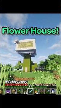 Simple and cute Flower House Build! Minecraft! #minecraft #minecraftbuilding #minecraftshorts #cute