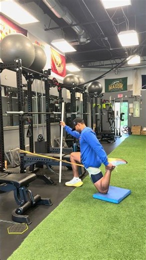 Banded Distraction Hip Flexor Stretch w/ Quad Pull