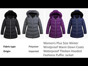 Women’s Plus Size Winter Puffer Jacket Review Warm, Windproof & Waterproof Coat