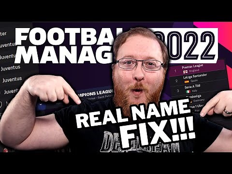How to get Real Names on Football Manager 22! Real Name Fix! FM22 Tips!