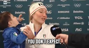 This clip has been making the rounds. Italian skater Francesca Lollobrigida wins gold at the Olympics, and has her child with her during the post-interview. Some view the child's behavior as hectic, suggesting due to her training regimen, she may not have been able to focus on him with enough attachment for him to feel calm and regulated during a setting like this. Others argue it's a single clip; who knows how the child is on a regular basis? What do you think? Lolobrigida said: “The message I 