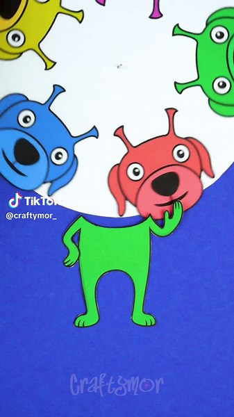 DIY Paper Craft Projects Featuring Gog the Green Alien Dog