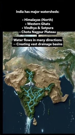Why India Has So Many Rivers? | Geography Facts #shorts