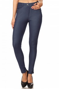 Jvini Women's High Waist Color Jeggings Pull On Stretch Skinny Pants Inseam 29" Sizes S-3XL