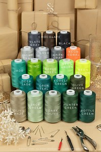 Green Color All Purpose Sewing Thread, Silver Apparel Thread, Black & Brown 100% Polyester Thread Cone, Gray Overlock Thread, Olive Thread - Etsy
