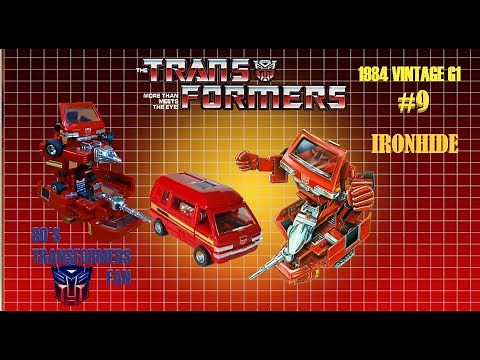 TRANSFORMERS G1 AUTOBOT IRONHIDE VINTAGE TOY REVIEW