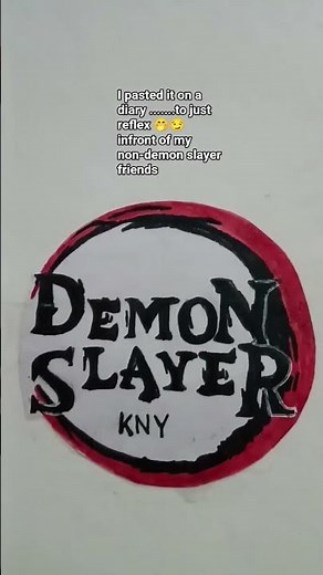 Demon slayer logo drawing 🤗🥴❣️#anime #demonslayer #kimentsunoyaiba