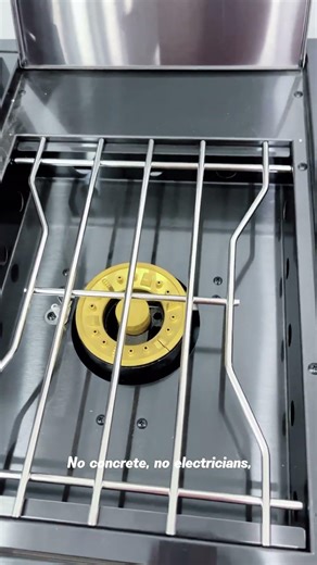 All modules, designed like building blocks—assembled in just 30 minutes.#outdoorkitchen #kitchen