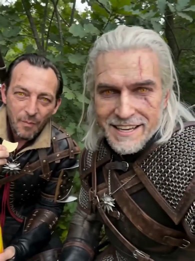 Witcher 3 in Real Life: Geralt and Lambert #witcher #witcher3 #geralt #lambert #geraltofrivia