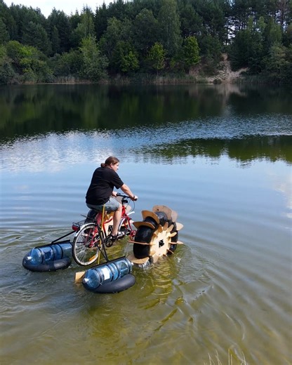 Tractor bike on the water | Crafty Panda