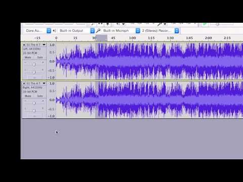 How to remove vocals using audacity 2.0 (make a karaoke track)