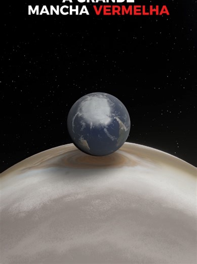 A Grande Mancha Vermelha de Júpiter ainda é maior que a Terra? #aprendanotiktok #astronomia