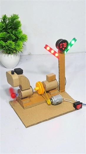 Generator working model project with cardboard #dynamo #generator #shorts