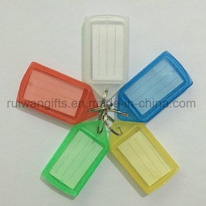 [Hot Item] Wholesale ID Name Tag, Plastic Key Tag, Hang Tag with ID Blank Label