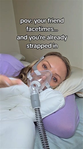 Answering FaceTime With CPAP on 😂 #cpap #sleepapnea #osa