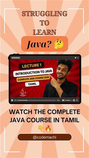 Best Free Java Course in Tamil for Beginners